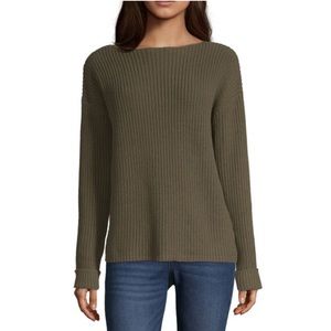 NWT a.n.a Boatneck Long Sleeve Pullover Sweater